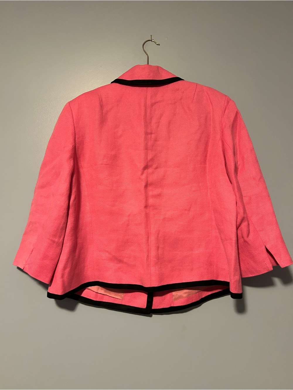 Ralph Lauren Pink Jacket with Black Trim - Picture 2 of 4